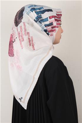 Pamuklu Soft Eşarp 3339-9 Pembe