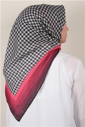 Pamuklu Soft Eşarp 3340-1 Fuşya