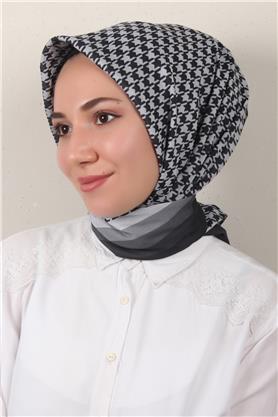 Pamuklu Soft Eşarp 3340-2 Gri