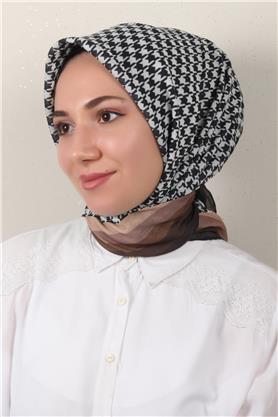 Pamuklu Soft Eşarp 3340-3 Kahve