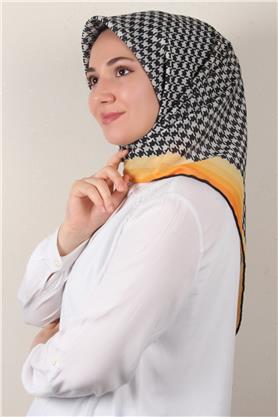 Pamuklu Soft Eşarp 3340-4 Sarı