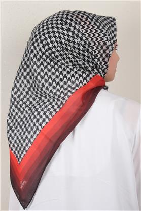 Pamuklu Soft Eşarp 3340-6 Kırmızı