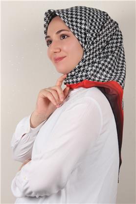 Pamuklu Soft Eşarp 3340-6 Kırmızı