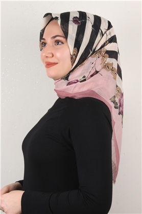 Pamuklu Trend Eşarp 9800-5 Pembe