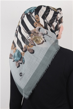 Pamuklu Trend Eşarp 9800-6 Mint Yeşili