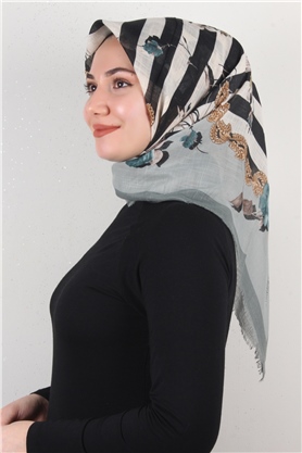 Pamuklu Trend Eşarp 9800-6 Mint Yeşili