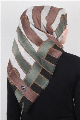 Pamuklu Trend Eşarp 9801-4 Yeşil