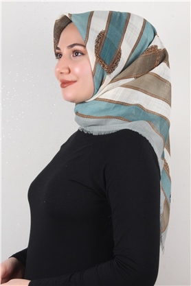 Pamuklu Trend Eşarp 9801-8 Mint Yeşili