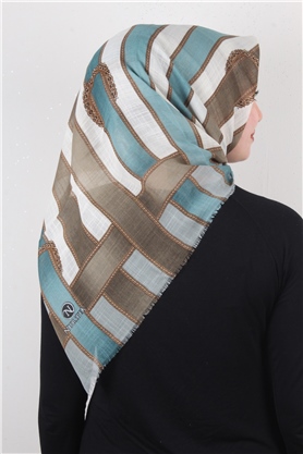 Pamuklu Trend Eşarp 9801-8 Mint Yeşili