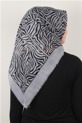 Pamuklu Trend Eşarp 9802-2 Gri