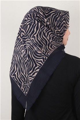 Pamuklu Trend Eşarp 9802-7 Laci-Bej