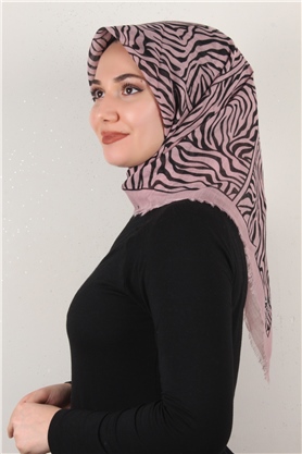 Pamuklu Trend Eşarp 9802-8 Pudra
