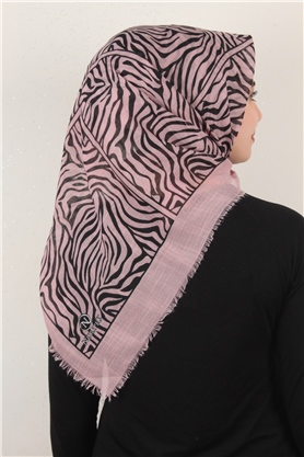 Pamuklu Trend Eşarp 9802-8 Pudra