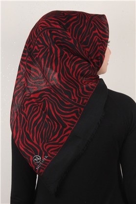 Pamuklu Trend Eşarp 9802-9 Kırmızı