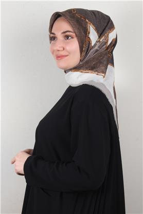 Pamuklu Trend Eşarp 9803-10 Açık Taş
