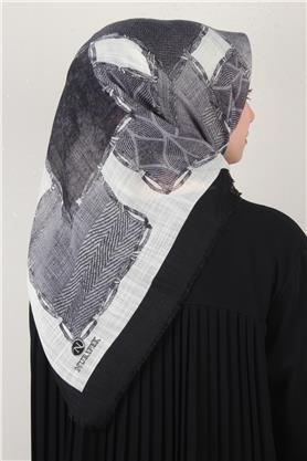 Pamuklu Trend Eşarp 9803-4 Siyah