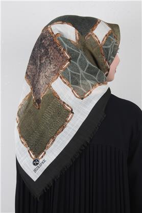 Pamuklu Trend Eşarp 9803-7 Yeşil