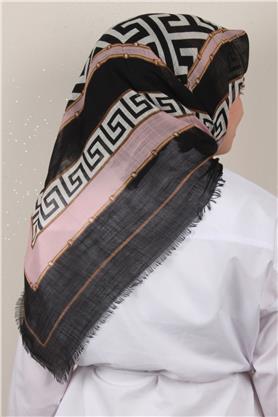 Pamuklu Trend Eşarp 9807-1 Pembe