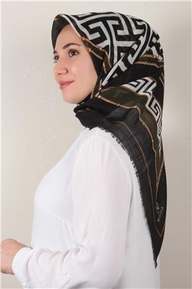 Pamuklu Trend Eşarp 9807-10 Haki