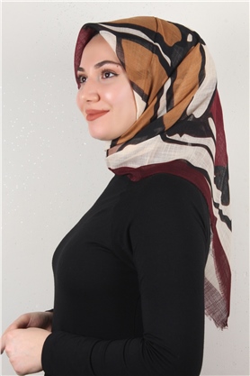 Pamuklu Trend Eşarp 9900-9 Bordo