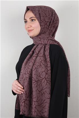 Pamuklu Twist Şal 1264-2 Bordo