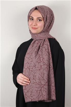 Pamuklu Twist Şal 1264-4 Şeftali