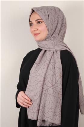 Pamuklu Twist Şal 1264-5 Taş