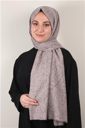 Pamuklu Twist Şal 1264-5 Taş