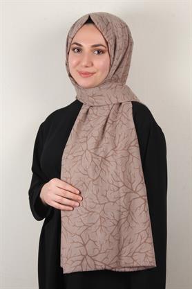 Pamuklu Twist Şal 1264-9 Sütlü Kahve