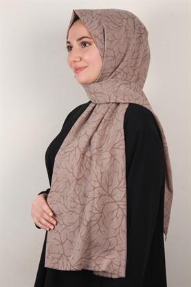 Pamuklu Twist Şal 1264-9 Sütlü Kahve