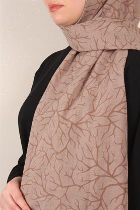 Pamuklu Twist Şal 1264-9 Sütlü Kahve