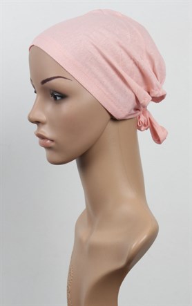 Penye Eşarp Bonesi 251-46 Açık Pembe