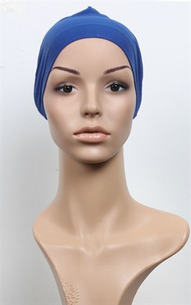 Penye Eşarp Bonesi 251-62 Saks Mavi