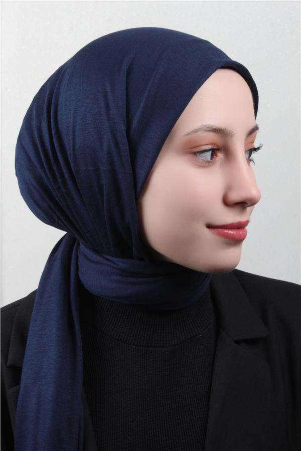 Penye Şal 2552-2 Lacivert