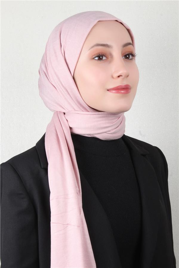 Penye Şal 2552-39 Toz Pembe