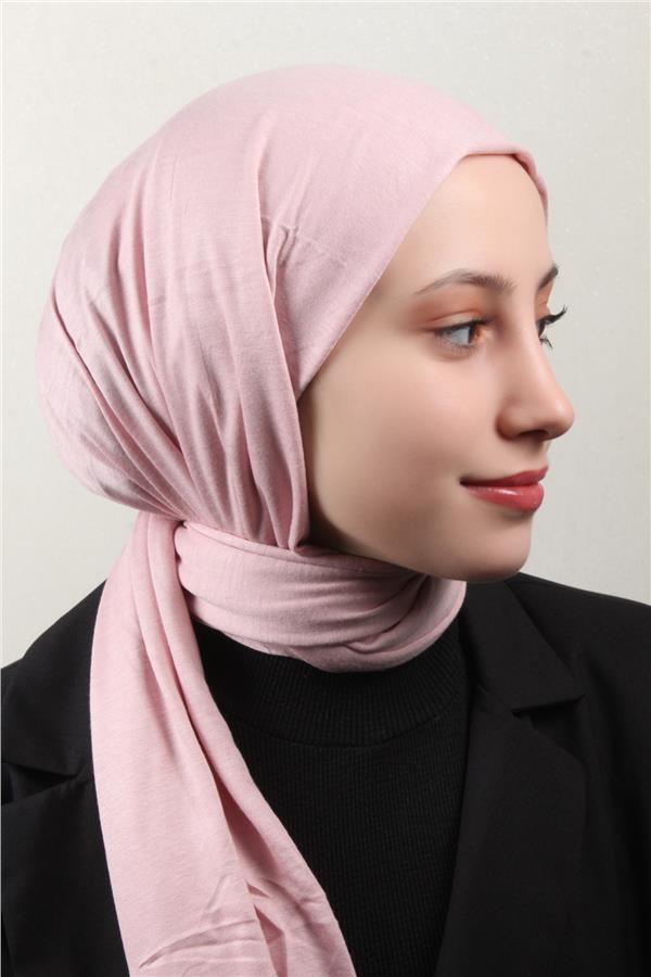 Penye Şal 2552-39 Toz Pembe