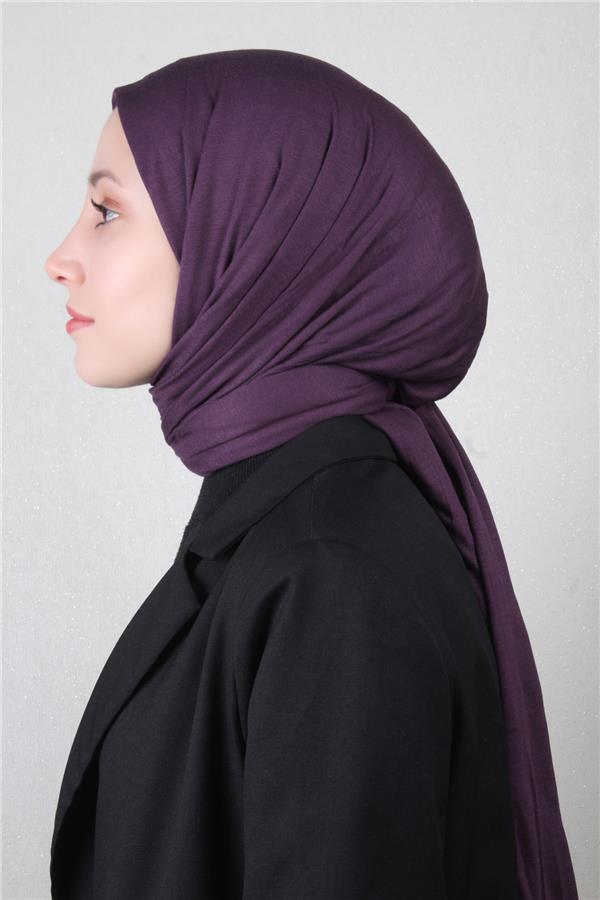 Penye Şal 2552-40 Patlıcan Moru