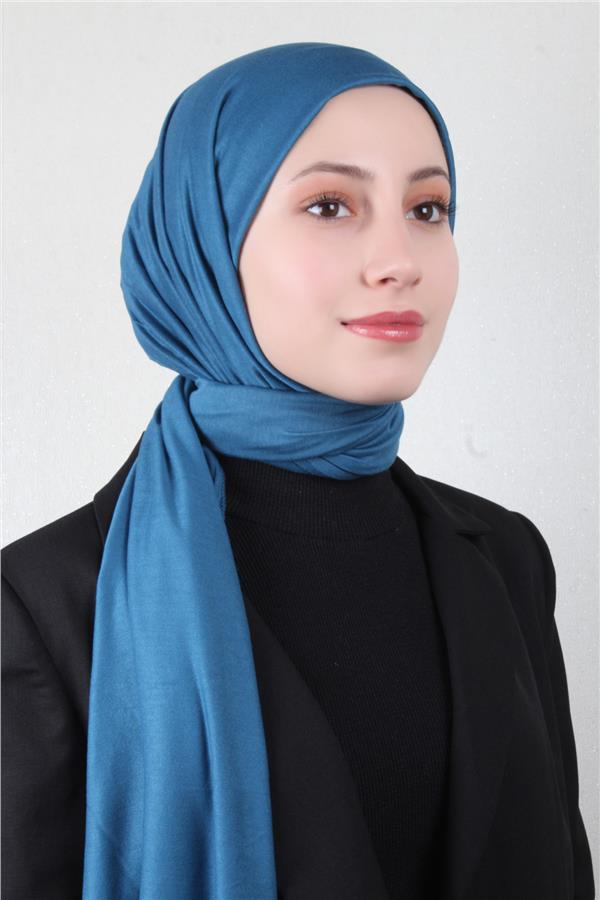 Penye Şal 2552-43 Petrol Mavisi