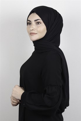 Penye Şal 2552-6 Siyah 