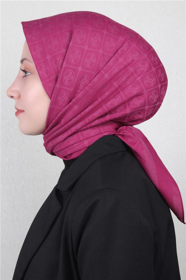 Pierre Cardin Pamuklu Eşarp 4105-1 Fuşya