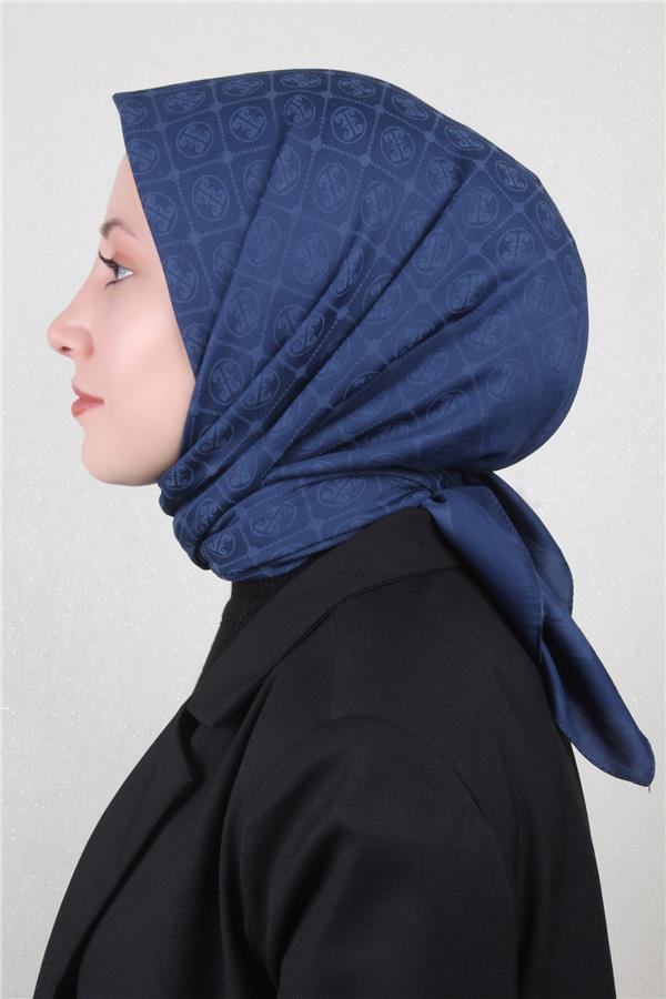 Pierre Cardin Pamuklu Eşarp 4105-10 Lacivert