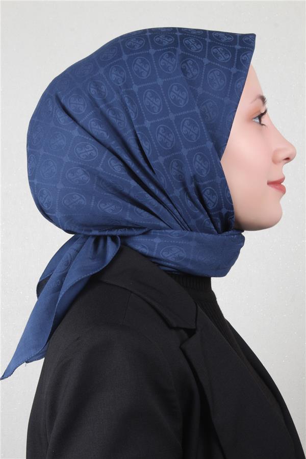 Pierre Cardin Pamuklu Eşarp 4105-10 Lacivert