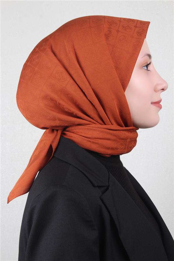 Pierre Cardin Pamuklu Eşarp 4105-11 Kiremit