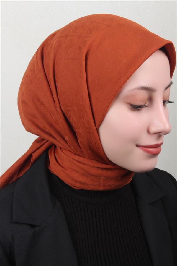 Pierre Cardin Pamuklu Eşarp 4105-11 Kiremit