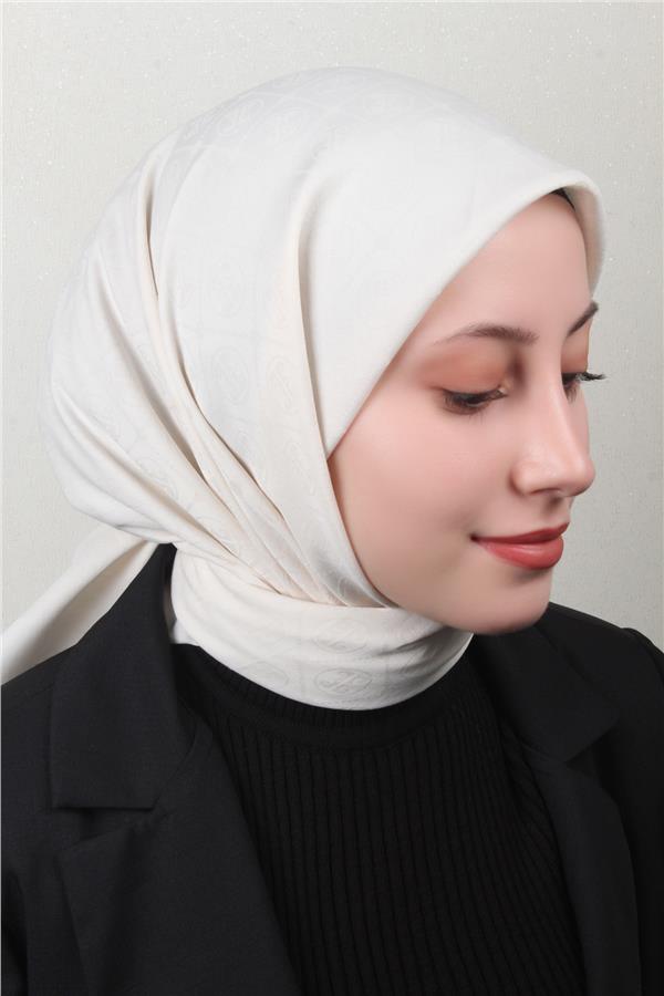 Pierre Cardin Pamuklu Eşarp 4105-12 Kemik