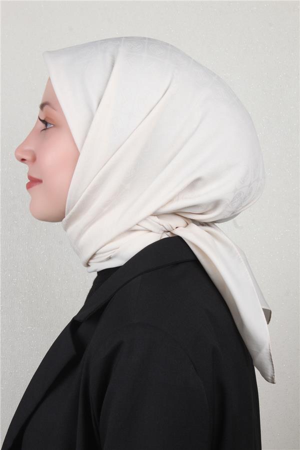 Pierre Cardin Pamuklu Eşarp 4105-12 Kemik