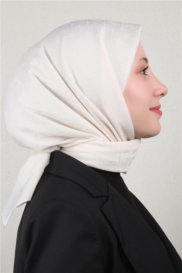 Pierre Cardin Pamuklu Eşarp 4105-12 Kemik