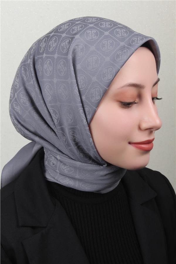 Pierre Cardin Pamuklu Eşarp 4105-15 Füme