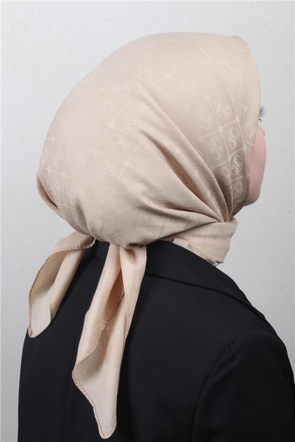 Pierre Cardin Pamuklu Eşarp 4105-4 Bej