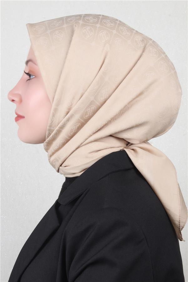 Pierre Cardin Pamuklu Eşarp 4105-4 Bej